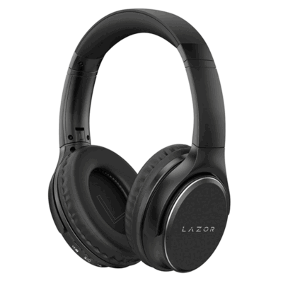 Lazor EA203 Wireless On Ear Headset Black