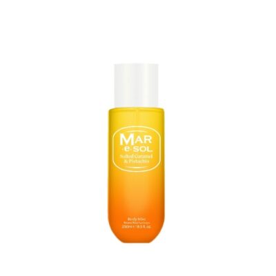 MAR.e.SOL Salted Caramel & Pistachio Body Mist for Women, 250ml â Long-Lasting Sweet & Nutty Fragrance, Refreshing Perfume Body Spray