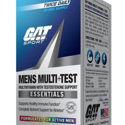 GAT Sport Men's Multi+Test – Multivitamin with Testosterone Support for Active Men (60 Tablets)