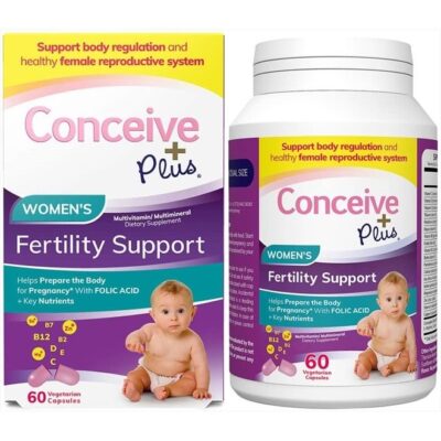 Conceive Plus Womens Fertility Support - Fertility Supplements For Women, Prenatal Vitamin, 60 Capsules, 30 Day Supply