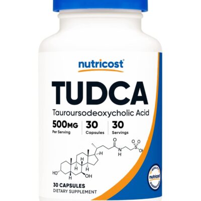 Tudca Tauroursodeoxycholic Acid, 500mg, 30 Capsules,30 Serving Dietary Supplement