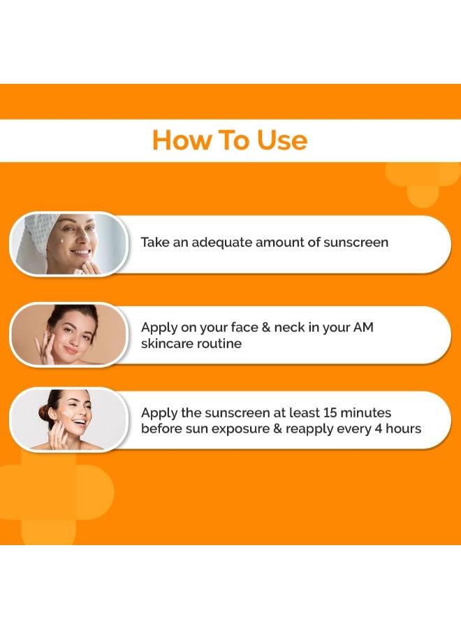 1% Hyaluronic Sunscreen SPF 50 Aqua Gel, PA++++, Lightweight, No white-cast for Broad Spectrum And Blue Light Protection for Oily, Dry, Acne-prone Skin - 80g - Image 3