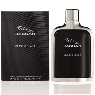 Jaguar Classic Black Eau de Toilette (EDT) 100ml for Men - Amber Fougere & Masculine Fragrance