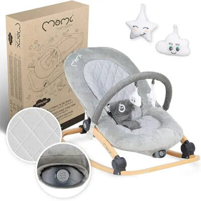 MoMi Lumiwood Bouncer Grey