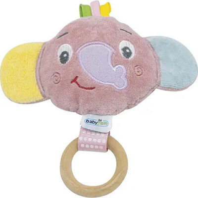 Babyjem - Small Elephant Toy Rose 0 Months+