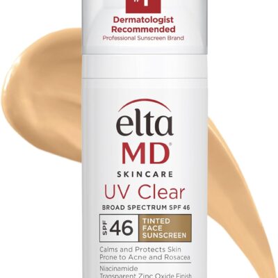 EltaMD UV Clear Facial Sunscreen SPF 46 - Tinted For Unisex 1.7 oz Sun