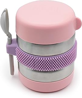 Melii Insulated Food Jar, Fidget Thermose 300ml Pink