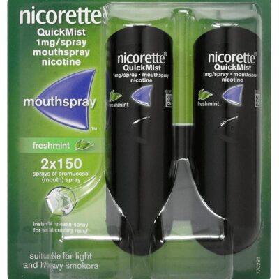 Quickmist Mouth Spray, Freshmint - 2 x 150 Sprays