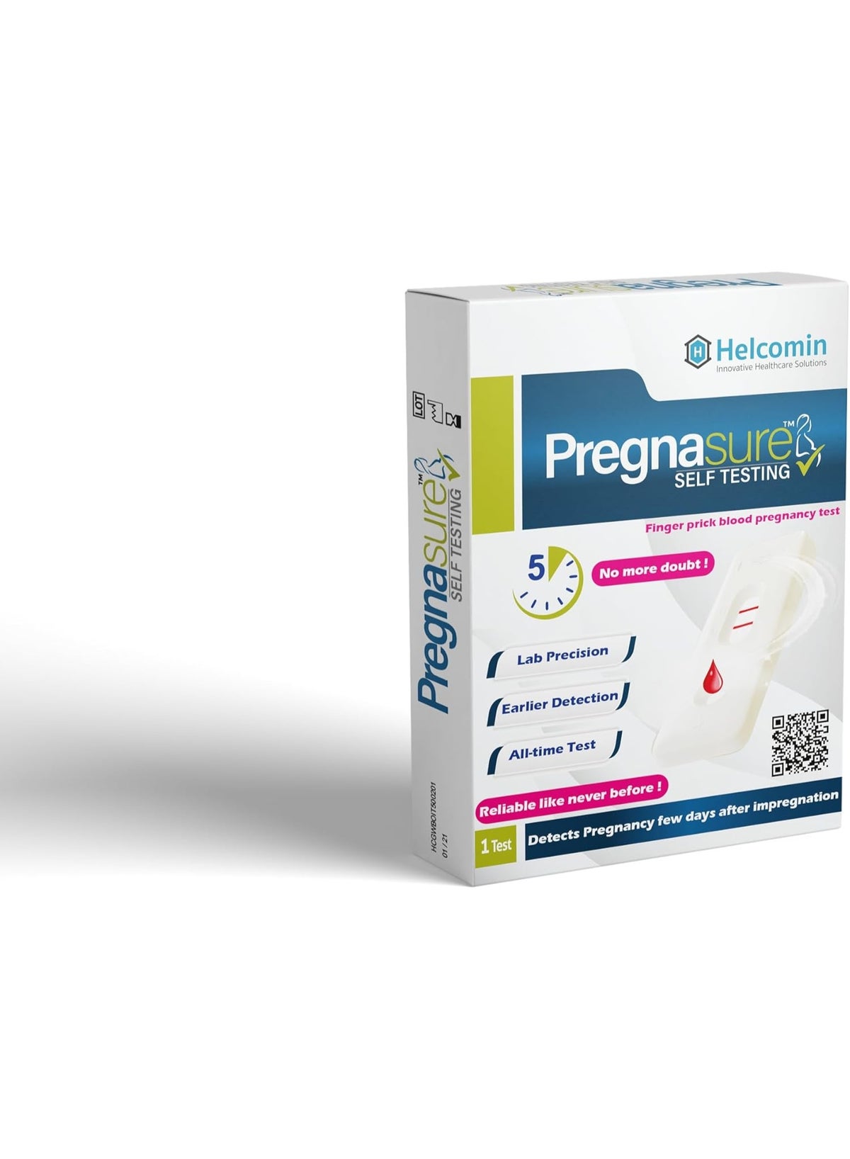 Pregnasure Finger Blood Pregnancy Test – Fast & Accurate Early Pregnancy Detection Kit