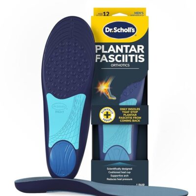 Plantar Fasciitis All-Day Pain Relief Orthotics with Arch SupportMen's Size 8-13 Foot Support Insoles