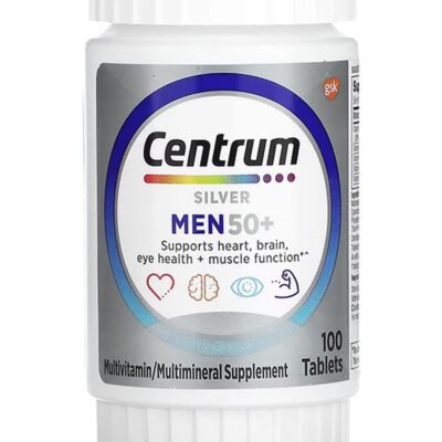 Silver Men 50+ Multivitamin & Multimineral Tablets for Healthy Aging, Heart, Brain & Immune Support | 100 Tablets