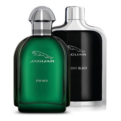 Jaguar Black 100ml + Jaguar Green 100ml Eau de Toilette – Mens Fragrance Set, Pack of 2