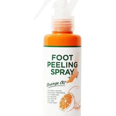 Foot Dead Skin Remover - Foot Peeling Spray Orange Oil,Natural Formula Foot Scrubber for Dead Skin Callous Removal, Moisturizing Nourishing Foot Exfoliator