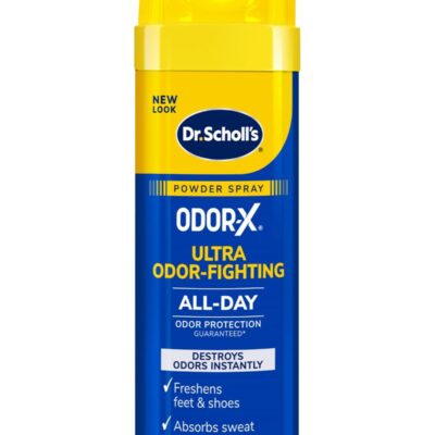 Dr. Scholl's OdorX Ultra Odor-Fighting Foot Spray Powder, Sweat & Odor Control, 4.7oz