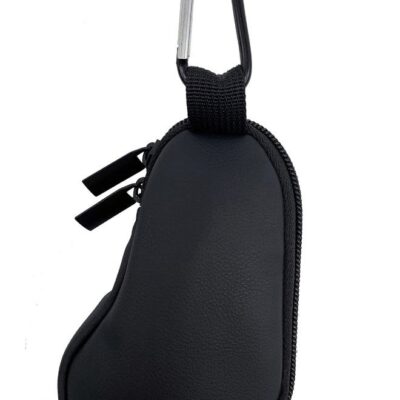 Wanty Neoprene Inhaler Case, Portable, L-Shaped, Zippered, Black, 5" x 3" (PU