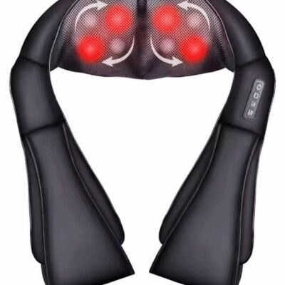 Neck Massager, Electric Neck and Back Massager with Heat, Portable Deep Tissue 3D Kneading Pillow for Muscle Pain Relief, Home, Office Use, Friendship Day Gift
