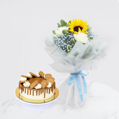 Blue Serenity Delight Bouquet | Calm & Elegant Gift for Dad UAE
