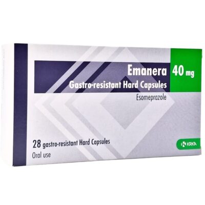 Emanera 40mg Capsules (28’s) – Esomeprazole for Acid Reflux & GERD Relief