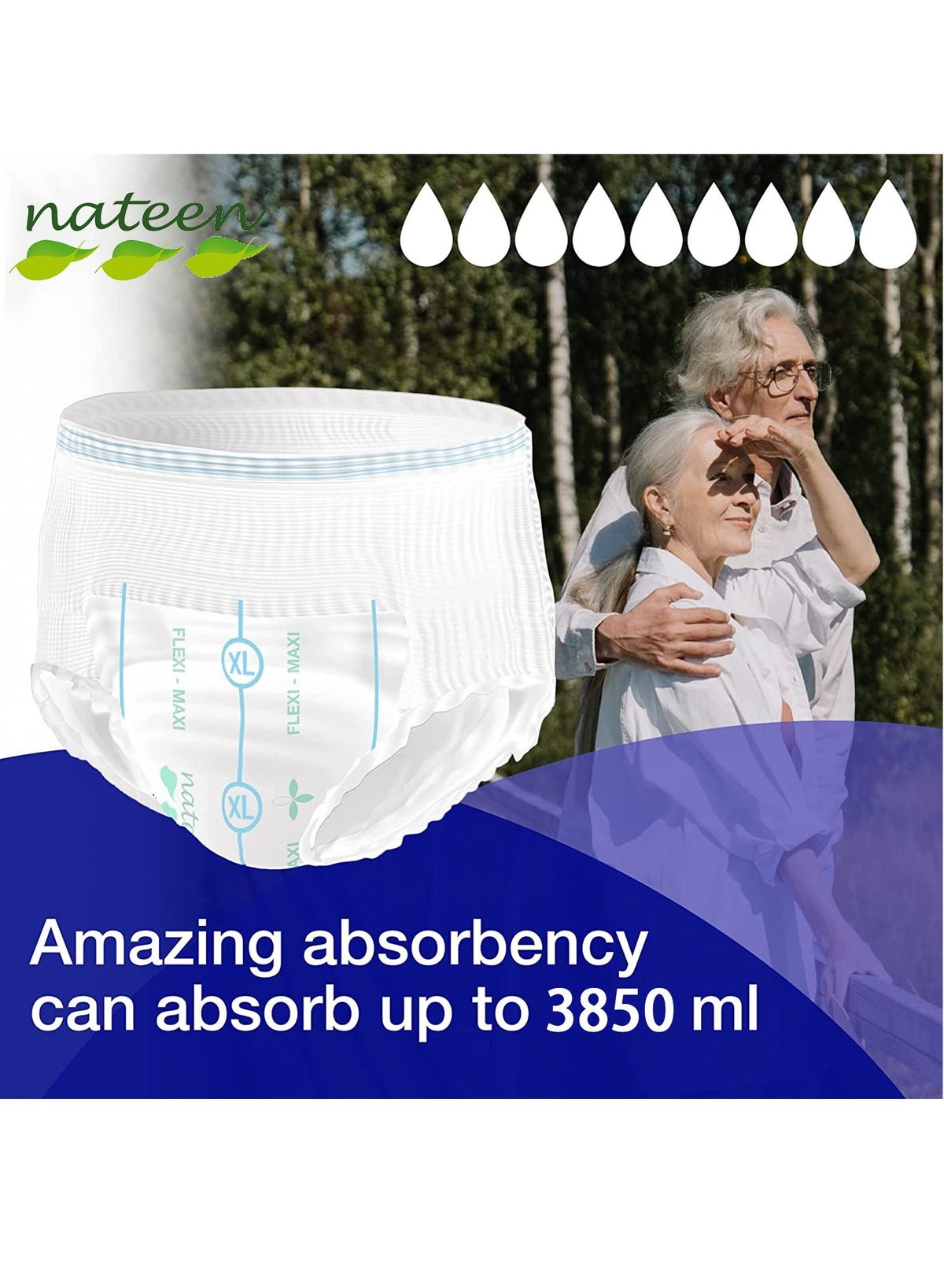 Flexi Maxi Adult Diapers Pants,Incontinence Night Time Pull Up,Extra Large,Waist Size 130-170Cm,10 Count Adult Pull Ups,Superior Comfort,Excellent Combination Of Protection. (10 Count) - Image 4