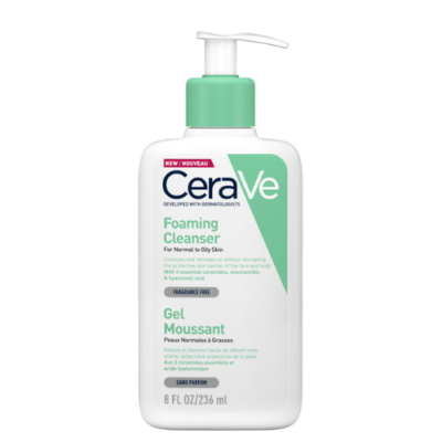CeraVe Foaming Facial Cleanser 236ml – For Normal to Oily Skin