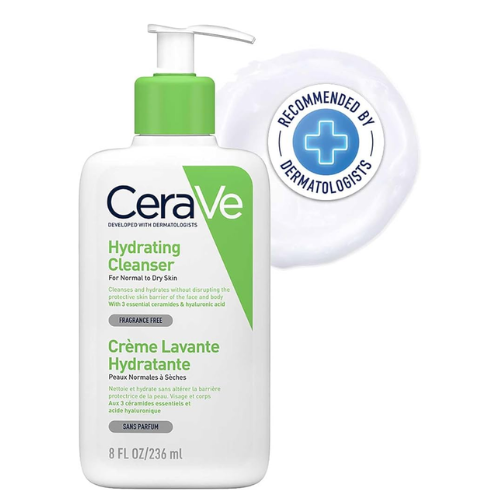 CeraVe Hydrating Facial Cleanser – For Normal to Dry Skin