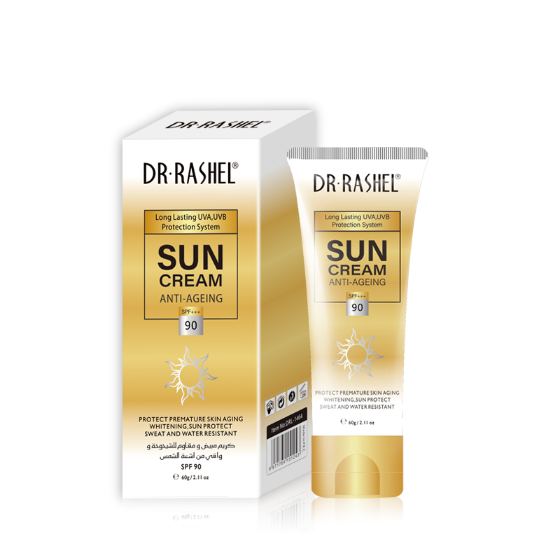 DR. RASHEL Anti-Age & Whitening Sunscreen SPF 90 – 60g | Broad Spectrum Protection & Skin Brightening | UAE