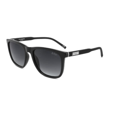 Lee Cooper Polarized Sunglasses Black Frame Gr. Grey Mirror Lens 53mm - LC1040C03