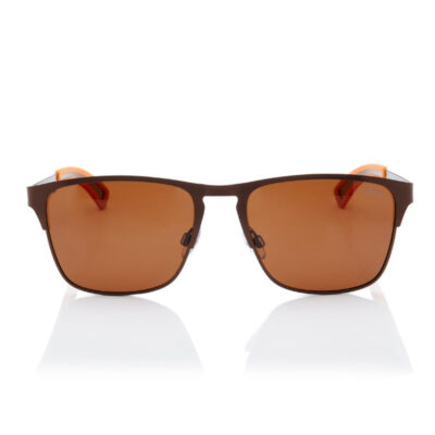 Lee Cooper Polarized Sunglasses Brown Frame Brown Mirror Lens 56mm - LC1222C02