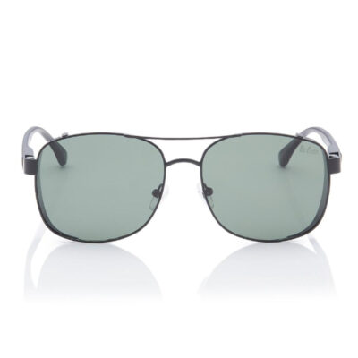 Lee Cooper Polarized Sunglasses Matte Black Frame G15 Mirror Lens 59mm - LC1209C01