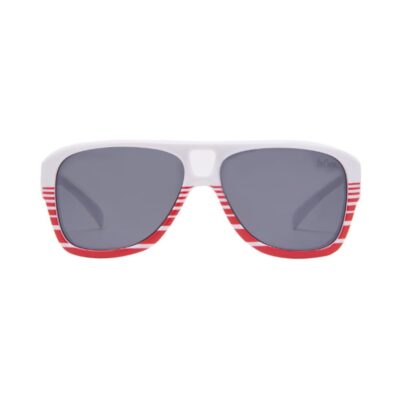Lee Cooper Polarized Sunglasses White Frame Grey Mirror Lens 52mm - LCK108C03