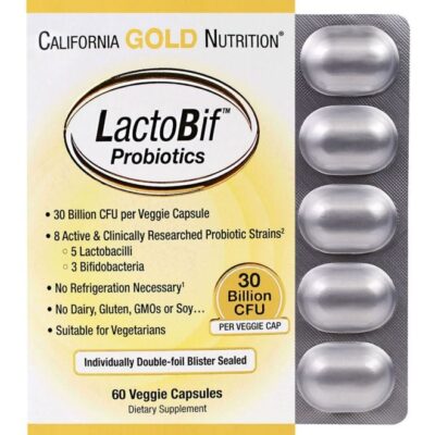 Lactobif Probiotics 30 Billion CFU Diatery Supplement - 60 Veg Capsules