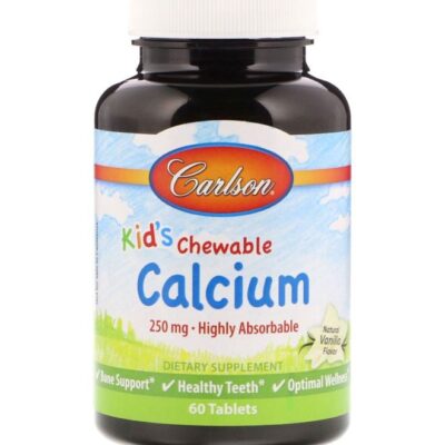 Chewable Calcium Dietary Supplement 250mg - 60 Tablets