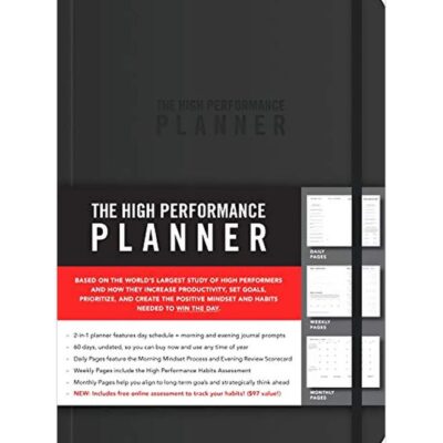 The High Performance Planner Hardcover English by Brendon Burchard - 43417