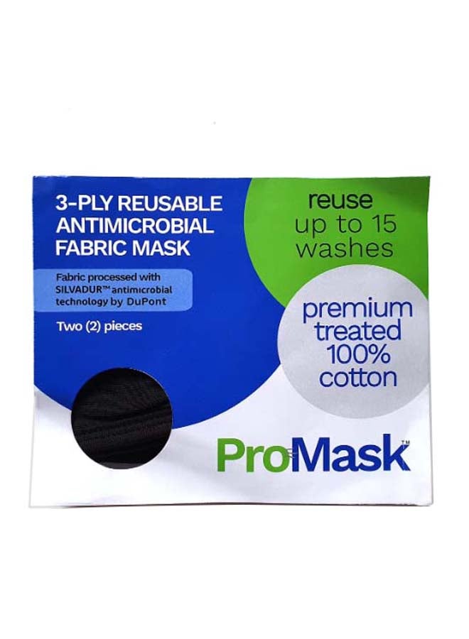 Set of 2 Reusable Antimicrobial Face Mask - Image 2