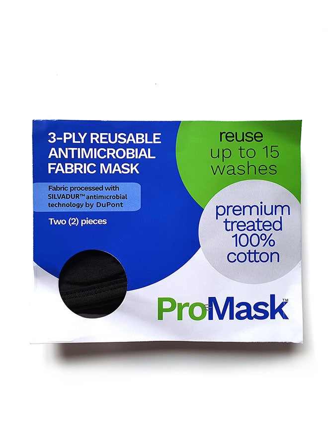 Set of 2 Reusable Antimicrobial Face Mask - Image 3