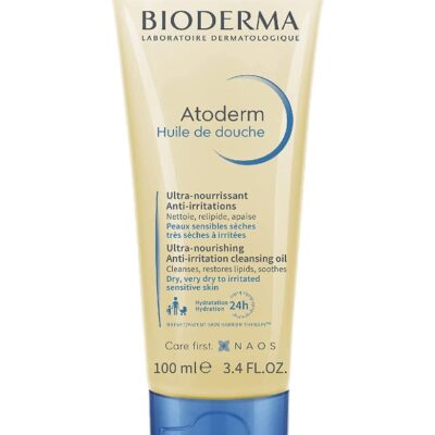 Bioderma Atoderm Ultra-Nourishing Anti-Irritation Shower Oil 100ml | Hydrating Body Wash UAE