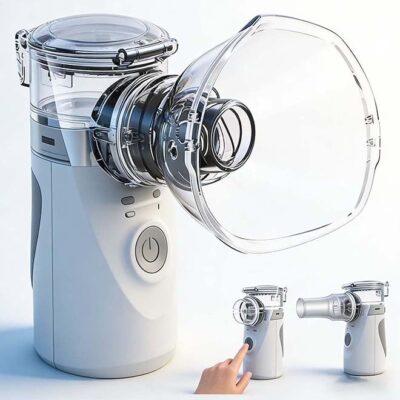 Portable Nebulizer Machine for Kids,Adults,Baby, Mini Vaporizers,Steam Inhaler Atomizer, USB Rechargeable Handheld Mesh Inhaler,Ultrasonic Nebulizer with Two Ways To Use for Children With Breathing Problems, For Home Office Outdoor