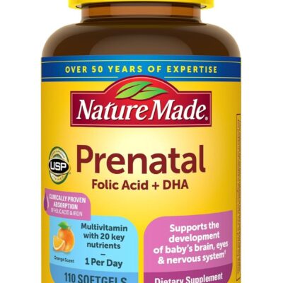 Prenatal with Folic Acid + DHA, 110 Softgels