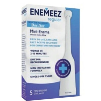 Docusol Enemeez Adult Mini Enema 100 Mg/ 5Ml 5Tubes