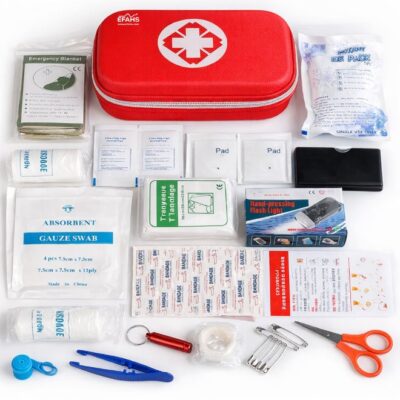 First Aid Kit,165 Pcs Travel Emergency Survival Kits Portable Outdoor Survival Disaster Earthquake Emergency Bags Big Capacity Home Car Garage Travel USE