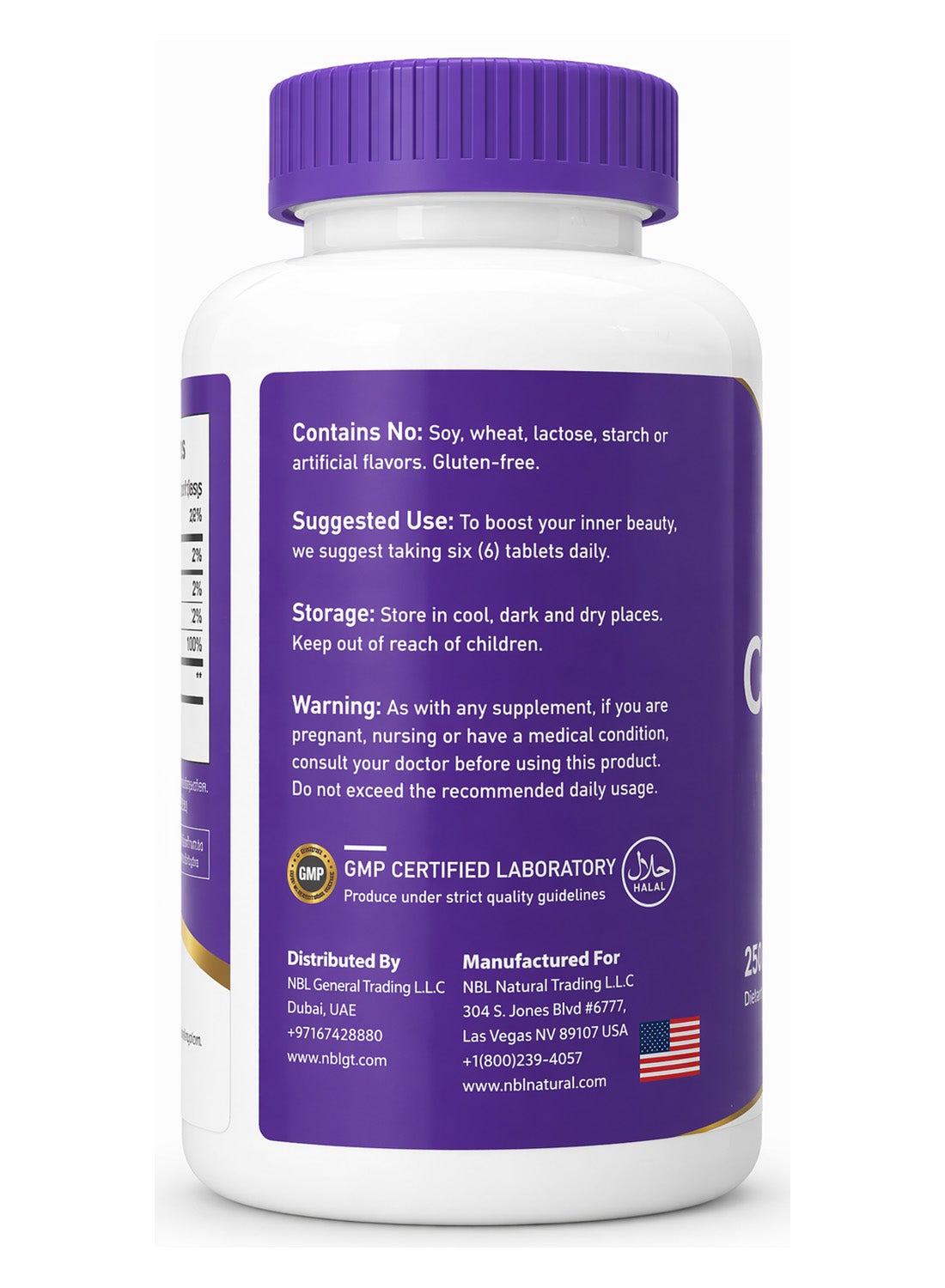 Super Collagen With Vitamin C for Hair, Skin, Nails & Joints – 6000MG - 250 Tablets - Image 6