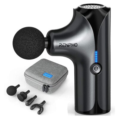 Mini Massage Gun, Handheld Portable Electric Body Massager For Athletes With 5 Speed - Black