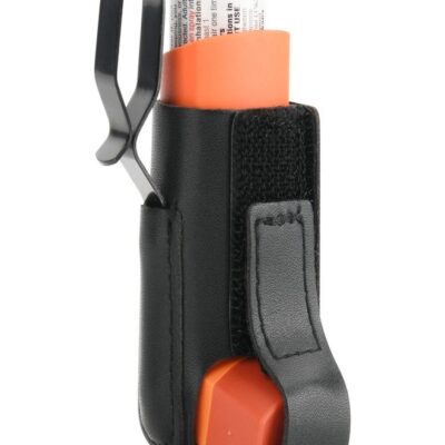 Beautyflier Asthma Inhaler Holder with Belt Clip, PU Leather Travel Handy Asthma Holder for Adults and Kids, Great for Travel (Inhaler Not Included
