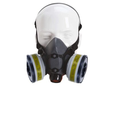 Honeywell North Half Mask Respirator Niosh Approved with Dual Filter Cartridges for Gases Vapors Dust