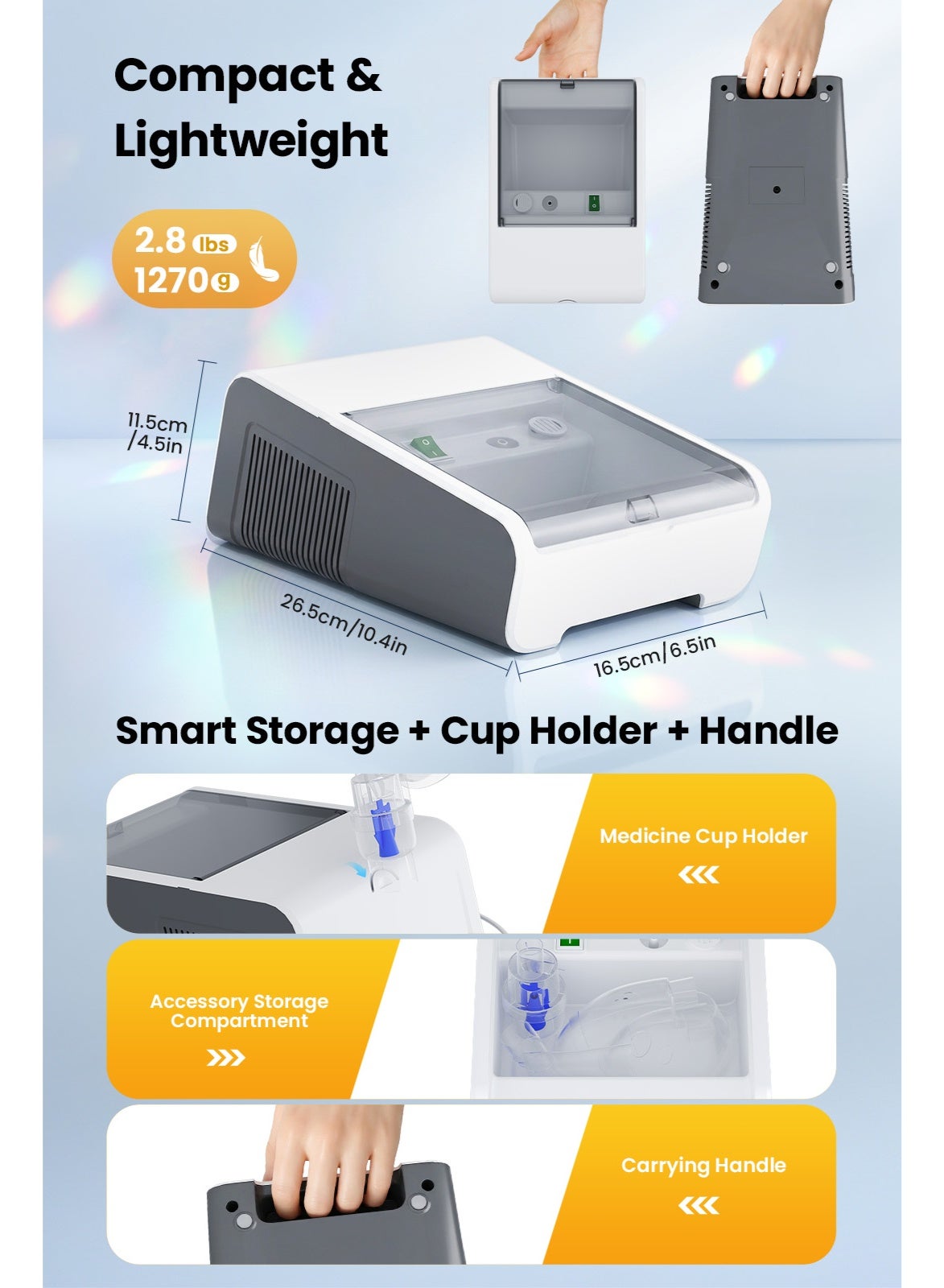 Compressor Nebulizer with Nasal, Nebulizer machine for Adults and Children - Image 6