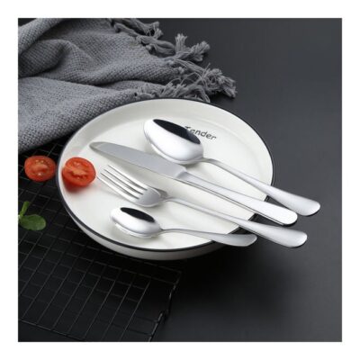 4-Piece Stainless Steel Cutlery Set Silver