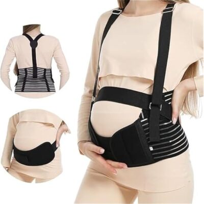 Support Belly Bands For Pregnant Women, 4 in 1Abdominal Support Belt, Support Pregnant Women, Abdomen Pain Reliever, Adjustable Breathable Belly Support Care Pregnancy