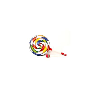 Lollipop Drum Durable Hand Drum Stick Toy Solid Drum Percussion Instrument for Kids