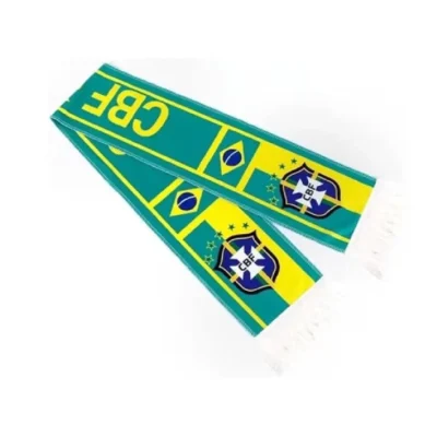 Brazil Football Fan Scarf, World Cup 2026 Supporter Scarf for Brazil National Team Fans and Collectors