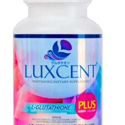 Luxcent Glutathione Capsules, Anti-Aging, Anti-Stress Formula for Skin Whitenin, 60 Capsules of Radiance and Wellness.